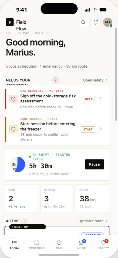 Field Ops mobile app